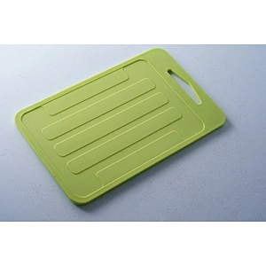 Promotion green rectangular simple design kitchen use plastic chopping cutting board multifunction for kitchen