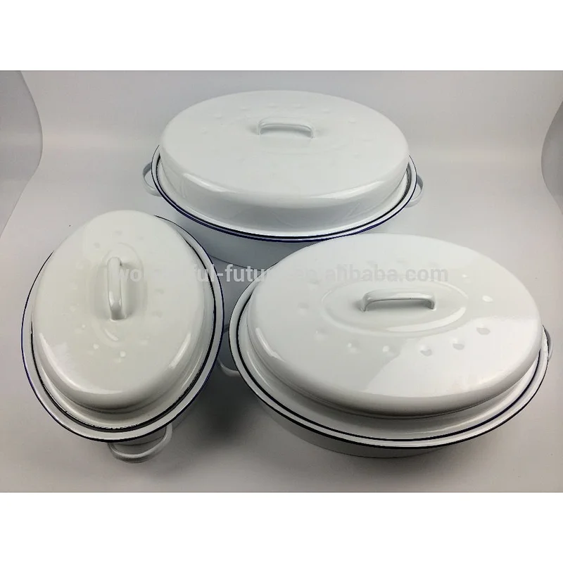 Enamel Coated Steel pot,Enamel Roast chicken Pan ,Enamel Oval Roaster , self basting oval roaster,Roast chicken machine,