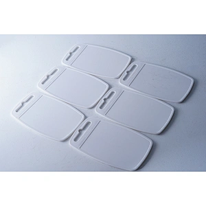 Wholesale universal white rectangular vegetable chopping board plastic cutting board kitchen pp