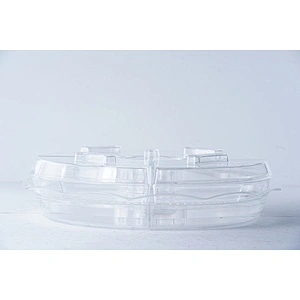 Hot sale household party decorative multifunction divided refrigerated chilled ice cream tray chiller tray refrigerator
