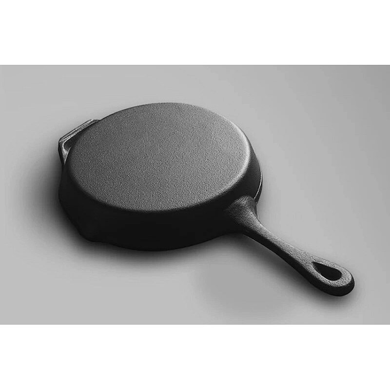 Hot sale multiple customized sizes available professional restaurant cast iron preseasoned skillet frying pan cookware