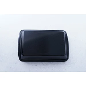 Wholesale good quality black rectangular classic design carbon steel non stick coating cake bakeware tools oven baking tray