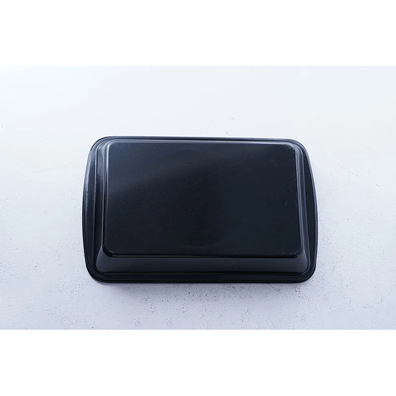 Wholesale good quality black rectangular classic design carbon steel non stick coating cake bakeware tools oven baking tray