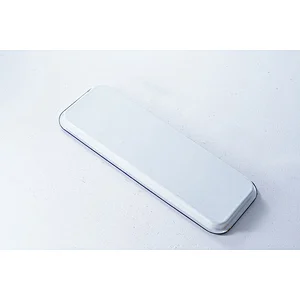 Wholesale high temperature big capacity white rectangular carbon steel enamel camping tray dishes plates