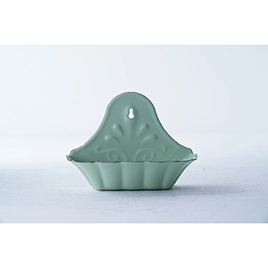 Professional patterned design multiple colors carbon steel enamel soap holder soap box soap dish with hanging function