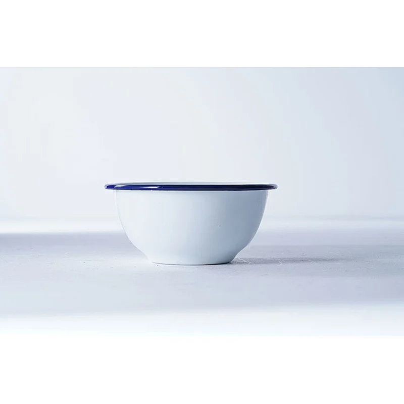 Wholesale OEM ODM good quality customized colorful pattern small carbon steel enamel metal storage bowl