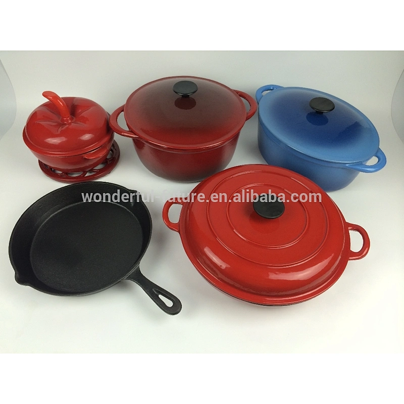cast iron pot,cast iron enamel hot pot,cast iron cheese fondue set,soup stock pots,min cheese fondue set