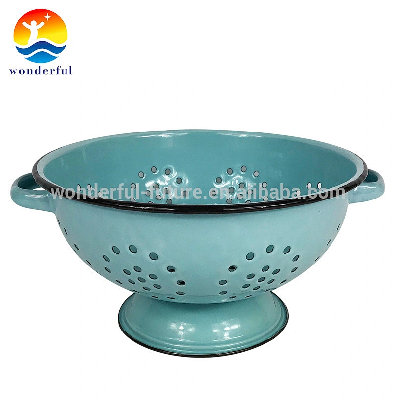 Enamel basket strainer/colander strainer
