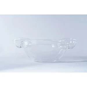 Wholesale multifunction tableware durable transparent salad dipping bowl snack serving bowl set