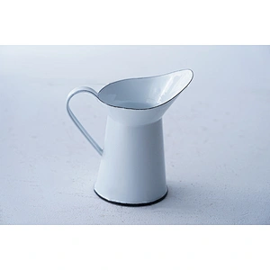 Wholesale OEM available small white metal carbon steel enamel water kettle teapot with single side handle