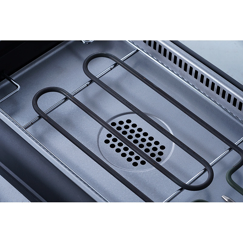 Wholesale OEM ODM black rapid heating safe material household small electric frying pan bbq grills with lid