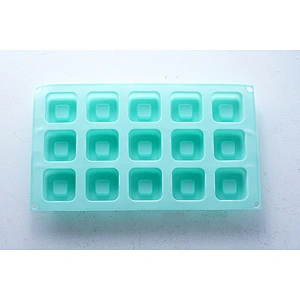 Good quality OEM ODM brown letter block shape ice chocolate pudding cake decorating mold silicone