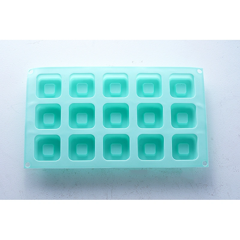 Good quality OEM ODM brown letter block shape ice chocolate pudding cake decorating mold silicone