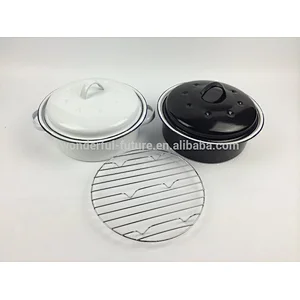Enamel Coated Steel pot,Enamel Roast chicken Pan ,Enamel Oval Roaster , self basting oval roaster,Roast chicken machine,
