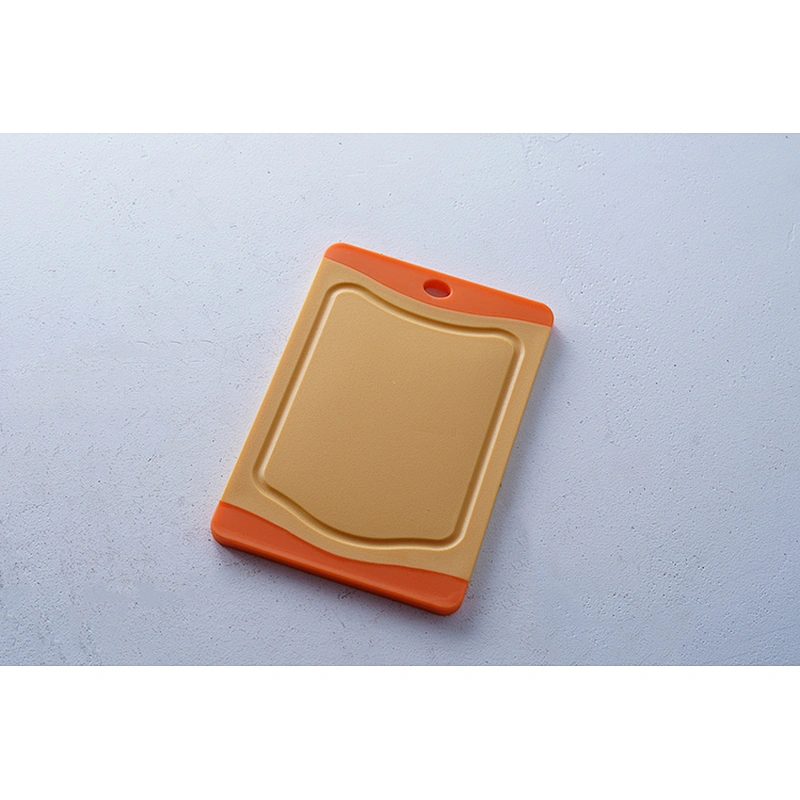 Wholesale OEM ODM professional kitchen tools customized design orange rectangular plastic chopping board cutting boards