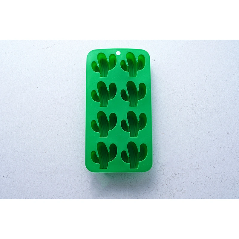 Wholesale OEM high temperature resistance sky blue small cube shape silicone ice chocolate pudding cake baking molds