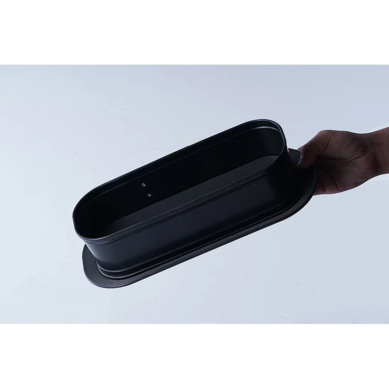 Hot sale accept custom brand black oval small carbon steel non stick coating bake tools mousse cake mold
