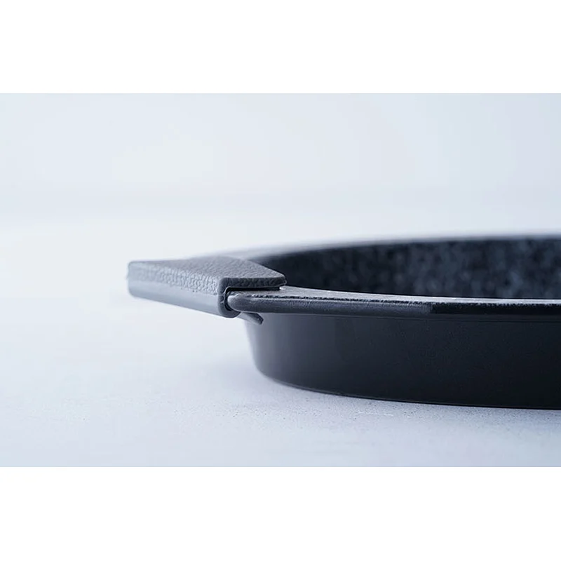 Household commercial round carbon steel non stick coating cake pan mould pie baking mold with two side handles