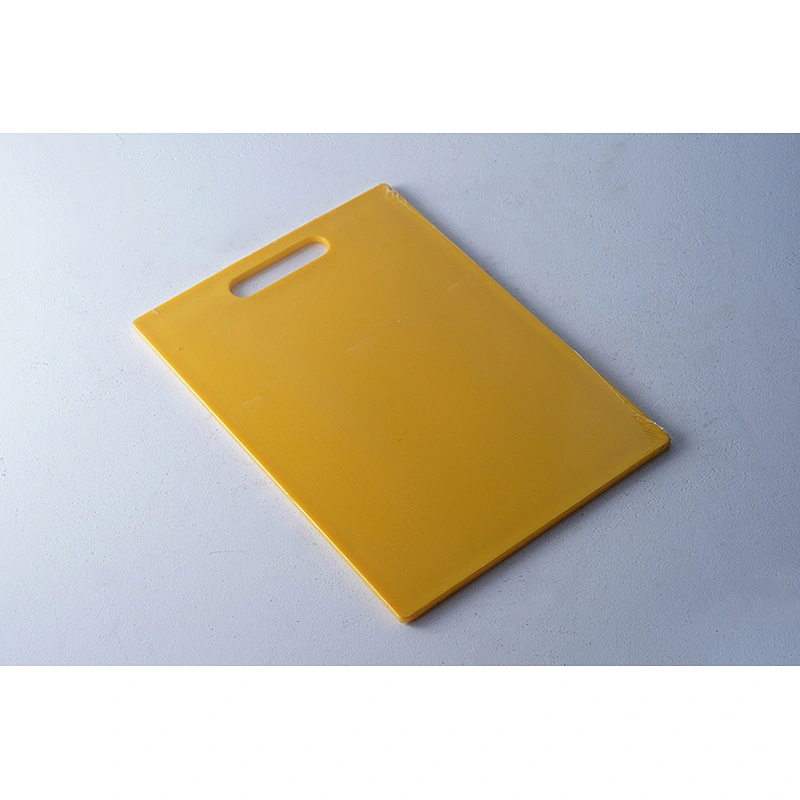 Professional kitchen tools minimalist orange rectangular plastic butcher chopping board multifunction cutting board