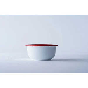 Wholesale OEM OEM cheap price household restaurant classic design white carbon steel enamel bowl