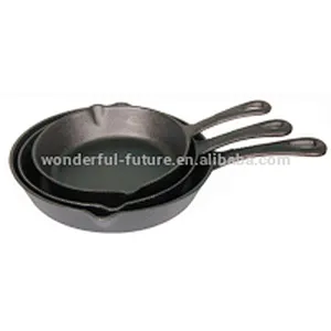 cast iron preseasoned fry pan,cast iron enamel round frying pan