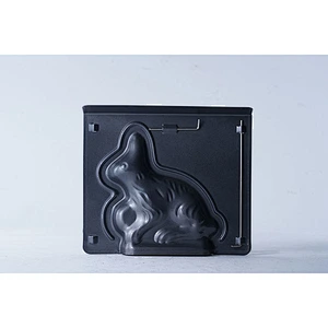 Hot sale professional 3d cartoon rabbit pattern carbon steel non stick coating cake decoration mold for children