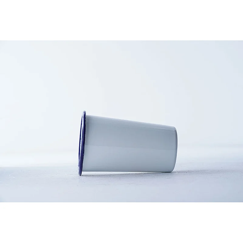 Accept customized design multiple colors holiday dinner party carbon steel enamel metal water cup coffee mug wholesale