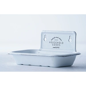 Wholesale OEM ODM good quality corrosion resistant white carbon steel enamel soap holder soap box soap dish