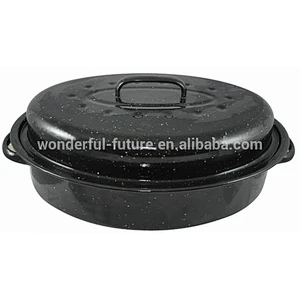 Enamel Coated Steel pot,Enamel Roast chicken Pan ,Enamel Oval Roaster , self basting oval roaster,Roast chicken machine,