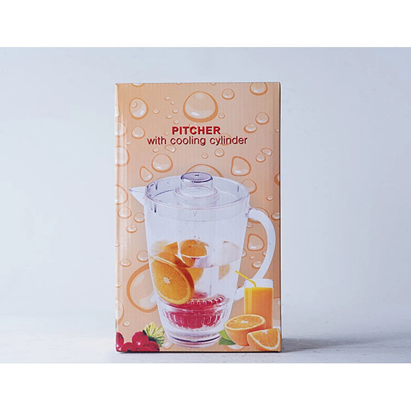 Hot sale household hotel teatime kitchenware plastic cooling cylinder fruit infuser water filter bottle with lid