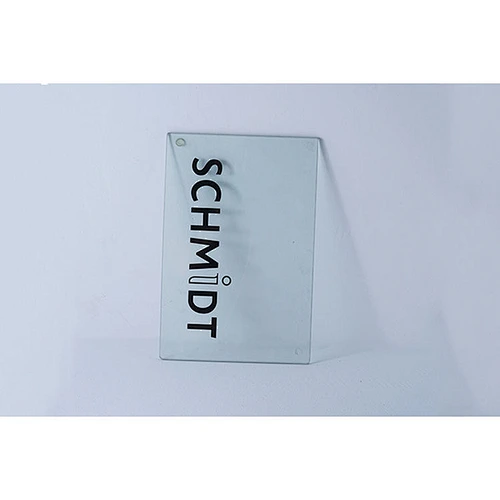 Hot sale kitchen tools rectangular letter printed transparent tempered glass cutting board kitchen chopping board