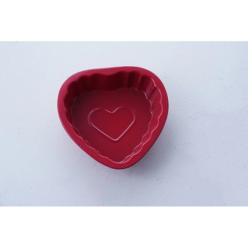Custom multiple shapes animal butterfly heart round rectangular colorful carbon steel non stick coating mini cake molds