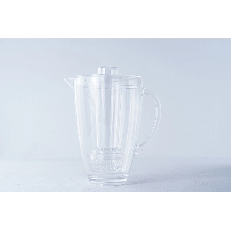 Hot sale household hotel teatime kitchenware plastic cooling cylinder fruit infuser water filter bottle with lid