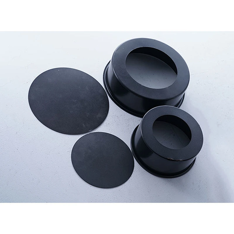 Wholesale professional bakery tools black round multiple sizes available heat resistant cake molds set for baking cakes