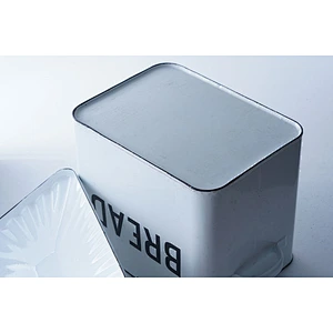 Custom durable big capacity white rectangular two side handle multi-functional carbon steel enamel coated tea with lid