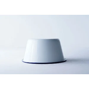 Hot sale household classic multiple sizes white round big capacity multifunction metal carbon steel enamel bowl sets
