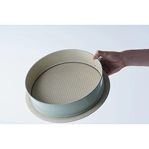 Hot sale OEM ODM green brown customized colors carbon steel non stick coating wedding cake make round shape mold