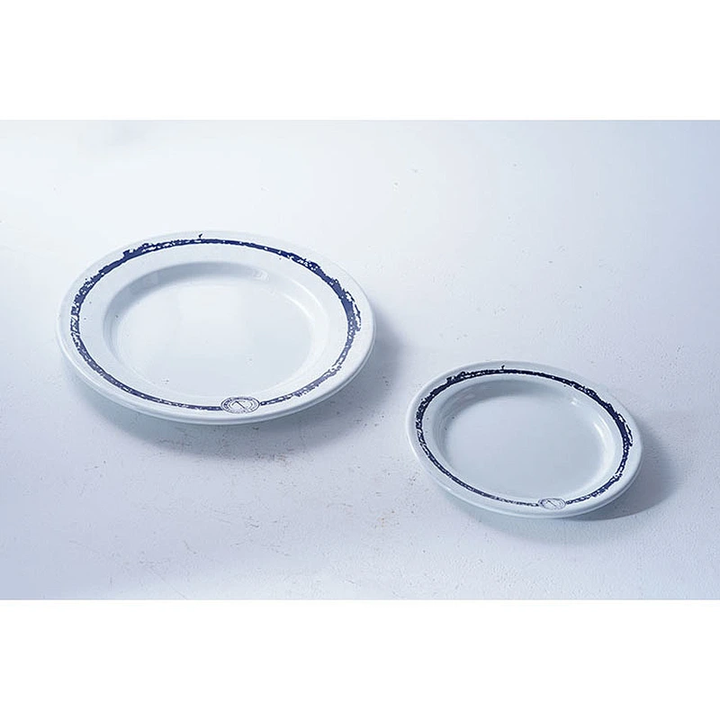 Wholesale OEM ODM customized pattern decoration multiple sizes round metal carbon steel enamel plate set