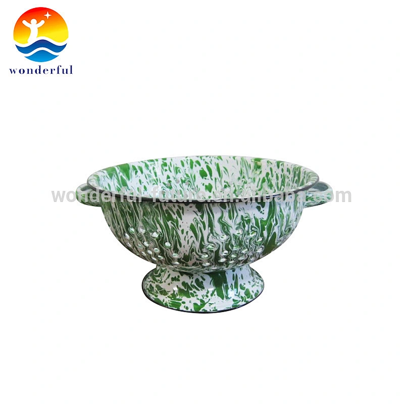 Enamel basket strainer/colander strainer