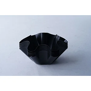 Wholesale professional Mexican tortilla tins 6 pieces set black small carbon steel non stick coating cute cake cup molds tin