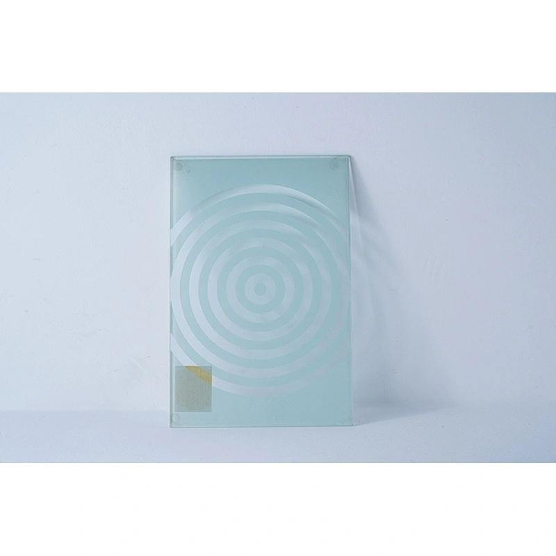 Kitchen tools rectangular letter printed personalized glass cutting board custom kitchen chopping blocks board