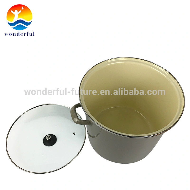 Quality Guaranteed Satin High-quality enamel Round Nonstick Stock Pot