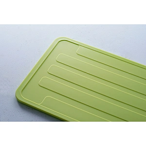 Promotion green rectangular simple design kitchen use plastic chopping cutting board multifunction for kitchen