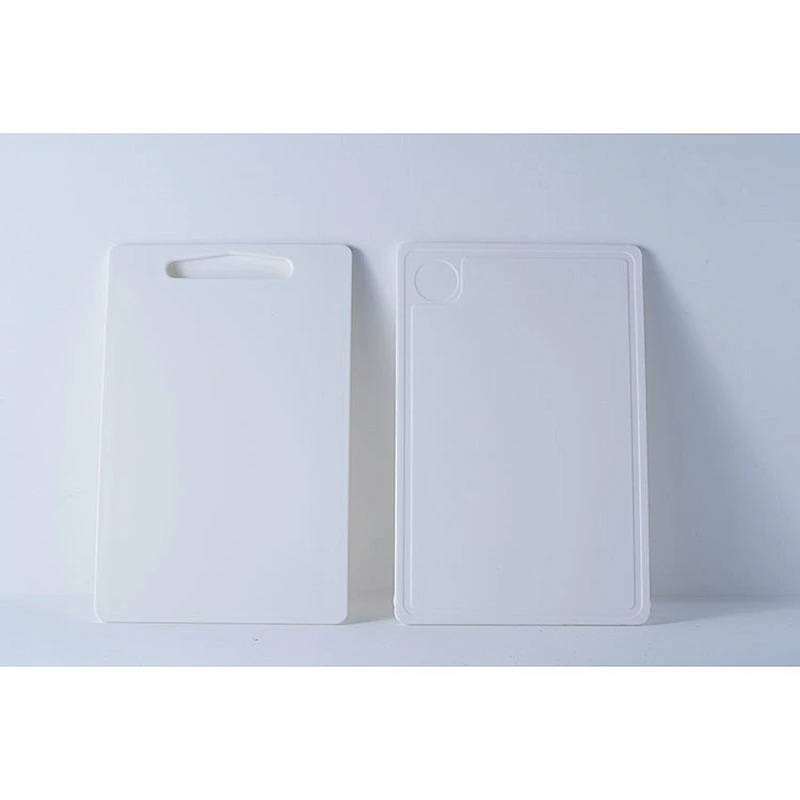 Wholesale high quality multiple classic design pure white rectangle plastic cutting board kitchen chopping board