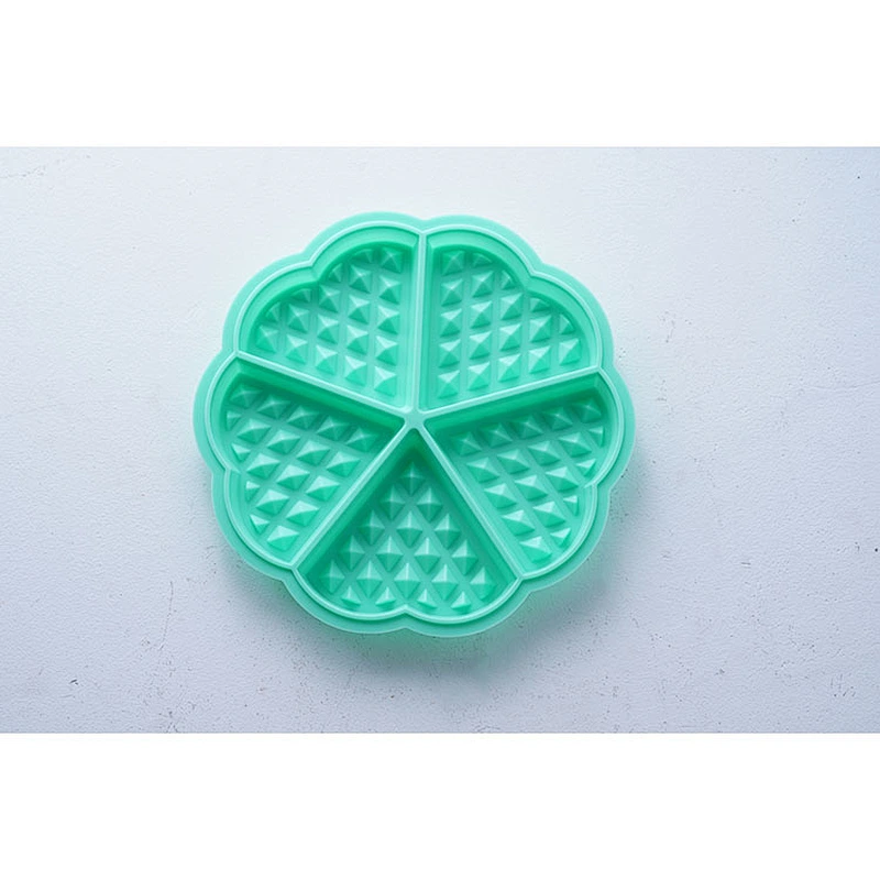 Hot sale mint flower shape ice chocolate pudding fondant tools silicone cake decorating molds baking mould