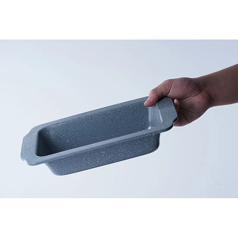 Hot sale good quality professional grey rectangular carbon steel bakeware non stick coating oven baking trays