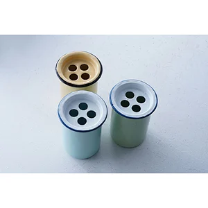 Wholesale good quality colorful carbon steel enamel water milk coffee tea cup custom logo with tea infuser