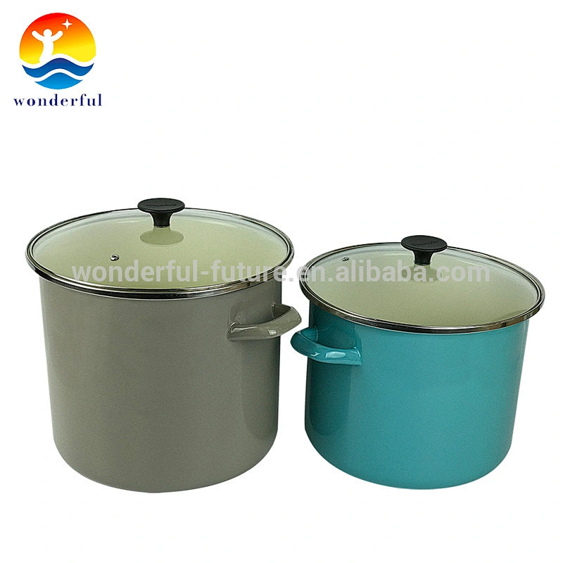 Quality Guaranteed Satin High-quality enamel Round Nonstick Stock Pot