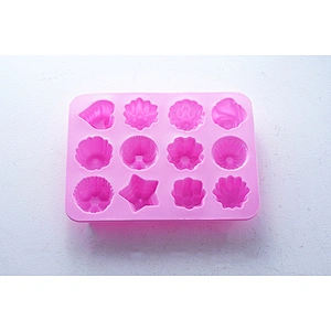Wholesale OEM high temperature resistance sky blue small cube shape silicone ice chocolate pudding cake baking molds