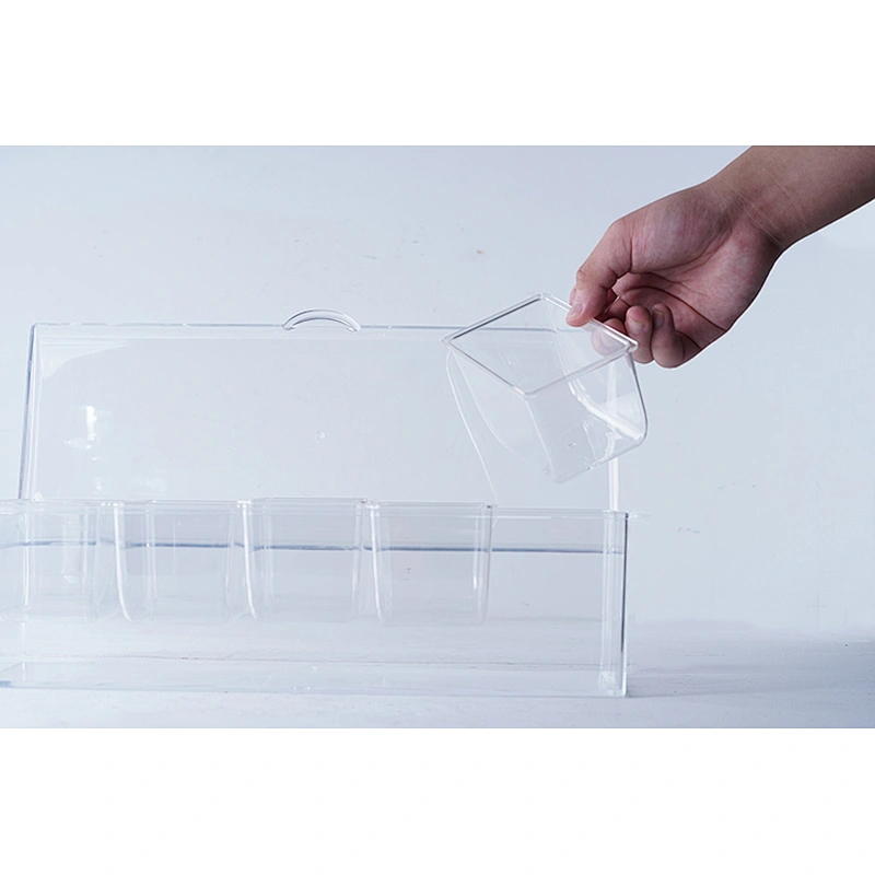 Wholesale practical household good quality kitchen five compartment condiment dispenser seosaning box set